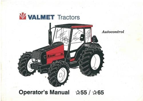 Valmet Tractor 355 365 455 465 555 565 665 Operators Manual