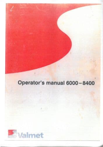 Valmet Tractor 6000 6100 6300 6400 6600 8000 8100 8200 8400 Operators Manual