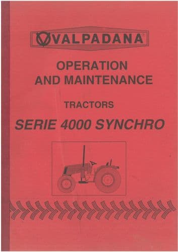 Valpadana Tractor 4035 & 4040 Synchro Operators Manual