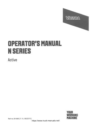 Valtra Active N134 A, N154e A, N174 A Operator's Manual