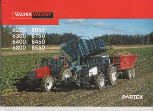 Valtra Tractor 6200 6300 6400 6800 8050 8150 8450  8550 Brochure