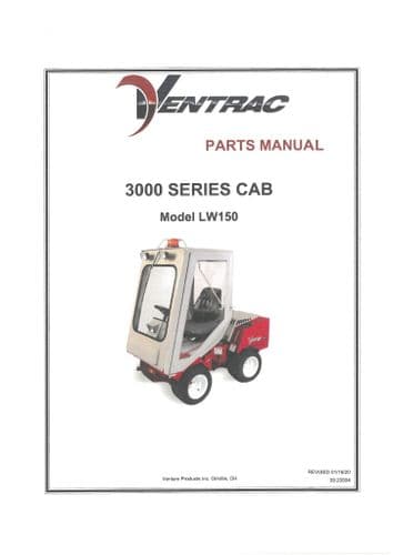 Ventrac All Weather Cab 3000 Series LW150 Parts Manual