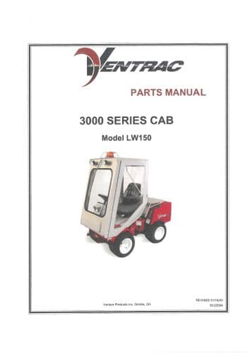 Ventrac All Weather Cab 3000 Series LW150 Parts Manual