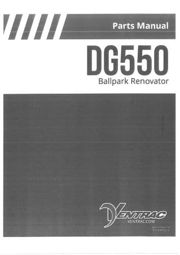 Ventrac Ballpark Renovator DG550 Parts Manual