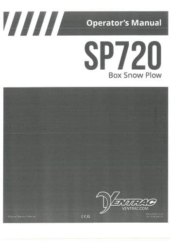 Ventrac Box Snow Plough SP720 Operators Manual (1)