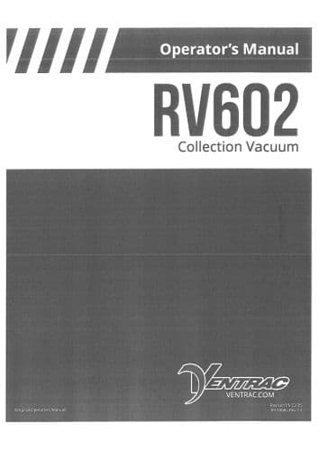 Ventrac Collection Vacuum RV602 Operators Manual