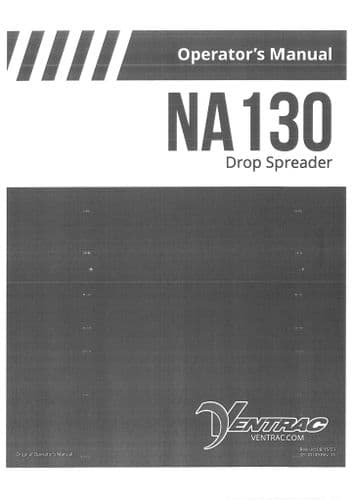 Ventrac Drop Spreader NA130 Operators Manual
