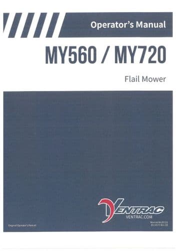 Ventrac Fast Cut Flail Mower MY560 & MY720 Operators Manual
