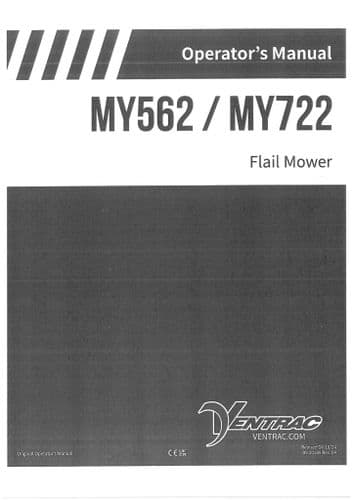 Ventrac Flail Mower MY562 & MY722 Operators Manual