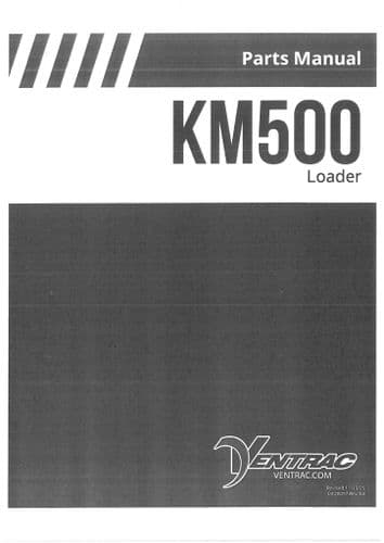 Ventrac Loader KM500 Parts Manual