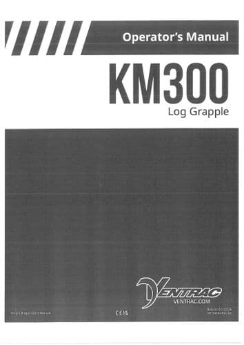Ventrac Log Grapple KM300 Operators Manual