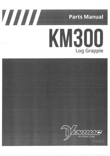 Ventrac Log Grapple KM300 Parts Manual