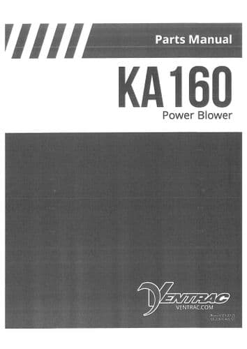 Ventrac Power Blower KA160 Parts Manual