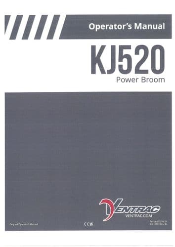 Ventrac Power Broom KJ520 Operators Manual