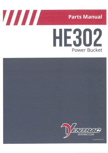 Ventrac Power Bucket HE302 Parts Manual