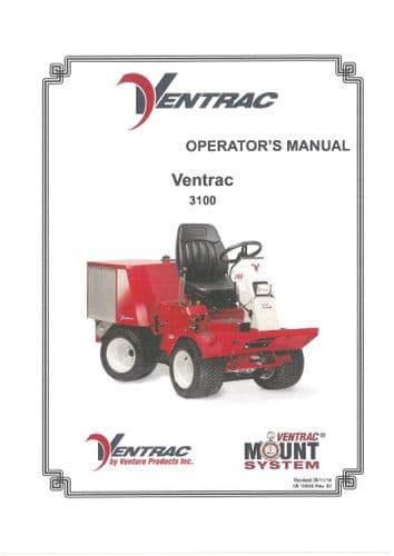 Ventrac Power Unit 3100 Operators Manual