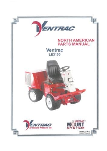 Ventrac Power Unit 3100 Parts Manual