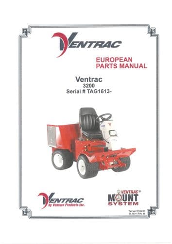 Ventrac Power Unit 3200 Parts Manual