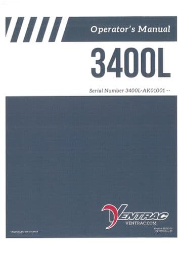 Ventrac Power Unit 3400L Operators Manual