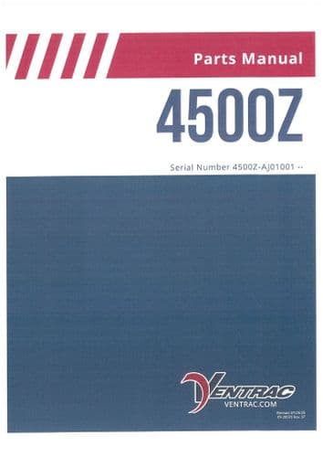 Ventrac Power Unit 4500Z Parts Manual