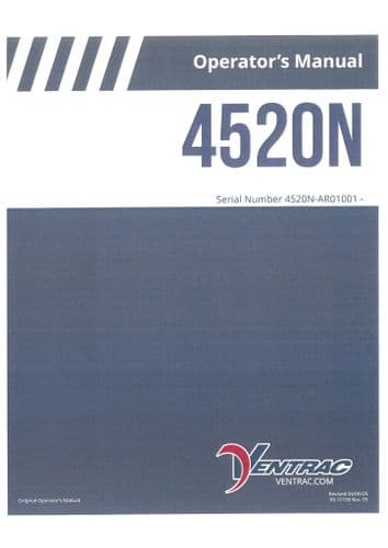 Ventrac Power Unit 4520N Operators Manual