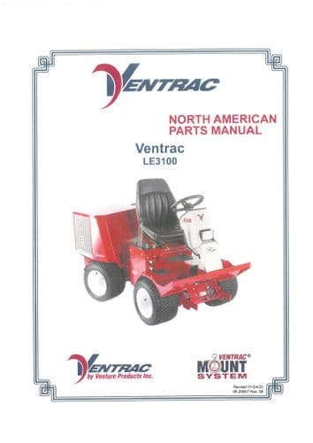 Ventrac Power Unit LE3100 Parts Manual