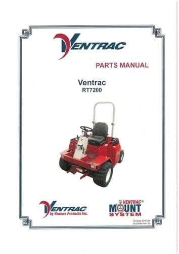 Ventrac Power Unit RT7200 Parts Manual