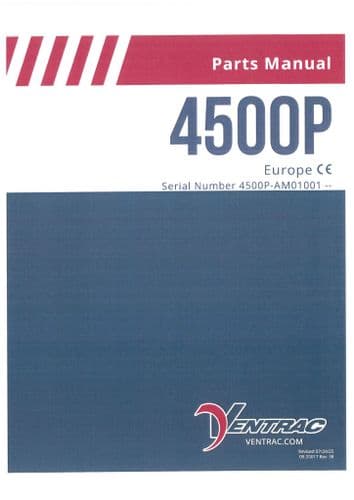 Ventrac Power Unit Tractor 4500P SN - AM01001 Parts Manual