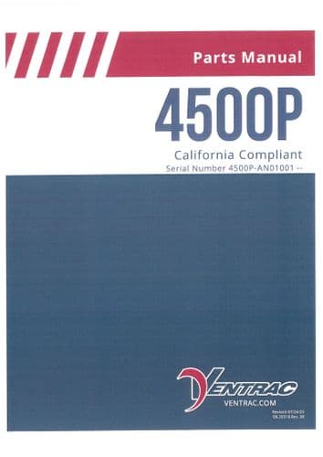 Ventrac Power Unit Tractor 4500P SN - AN01001 Parts Manual