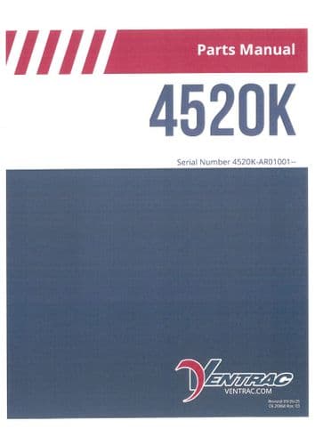 Ventrac Power Unit Tractor 4520K SN - AR01001 Parts Manual