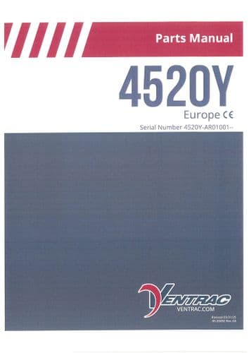 Ventrac Power Unit Tractor 4520Y SN - AR01001 Parts Manual