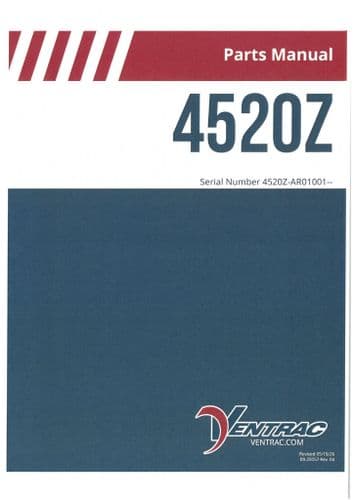 Ventrac Power Unit Tractor 4520Z Parts Manual