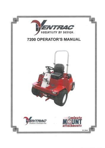 Ventrac Power Unit Tractor 7200 Operators Manual