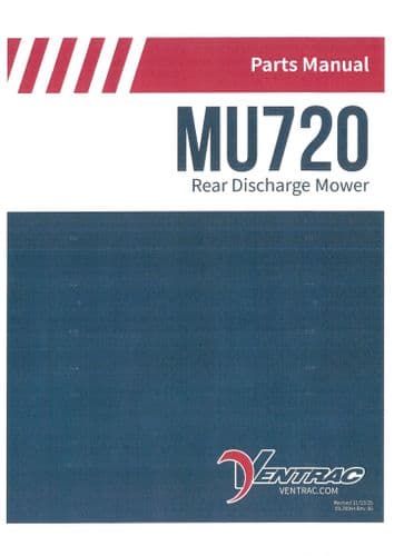 Ventrac Rear Discharge Mower MU720 Parts Manual