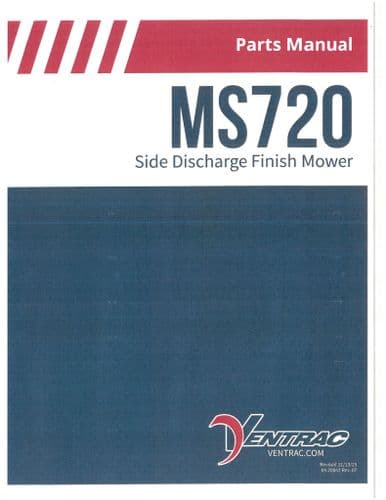 Ventrac Side Discharge Finish Mower MS720 Parts Manual