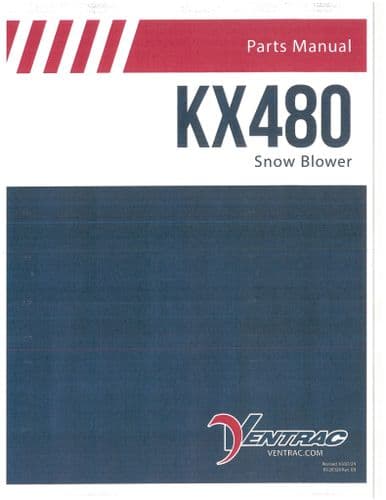 Ventrac Snow Blower KX480 Parts Manual