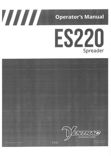 Ventrac Spreader ES220 Operators Manual
