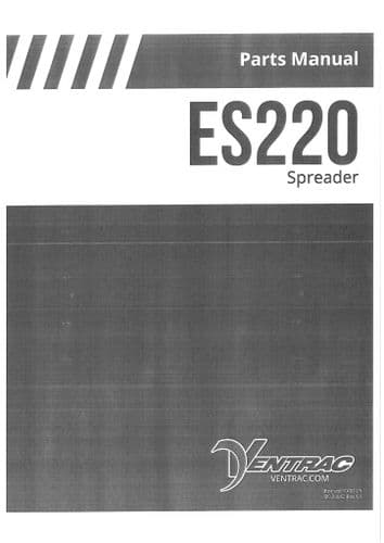 Ventrac Spreader ES220 Parts Manual