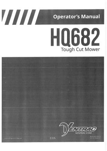 Ventrac Tough Cut Mower HQ682 Operators Manual