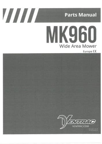Ventrac Wide Area Mower MK960 Parts Manual