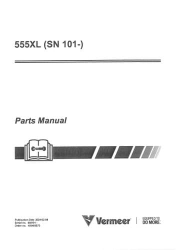 Vermeer Baler 555XL Parts Manual