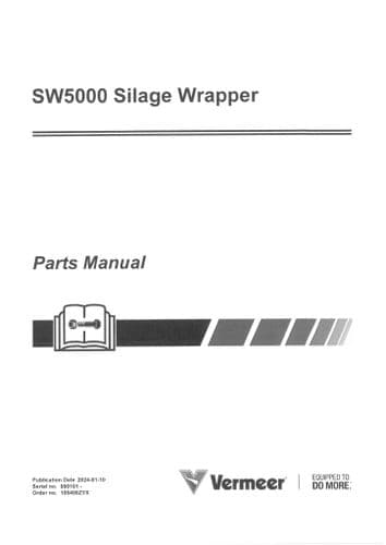 Vermeer Silage Wrapper SW5000 Parts Manual