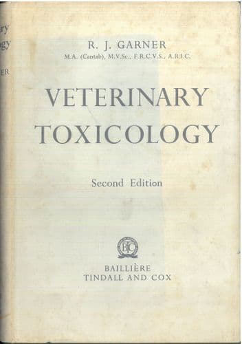 Veterinary Toxicology Book by R J Garner