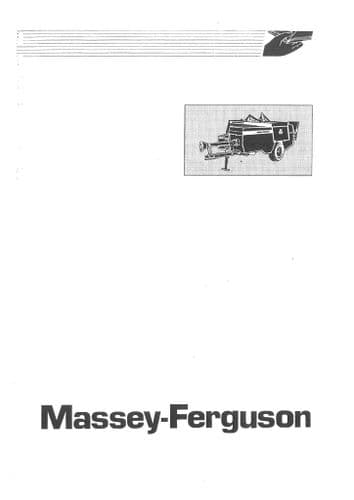 Vicon Baler SP460 MF1 MF2 MF3 MF4 Operators Manual