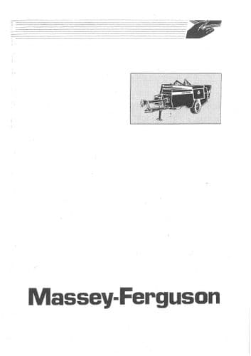 Vicon Greenland Baler SB460 Same as MF1 MF2 MF3 MF4 Operators Manual