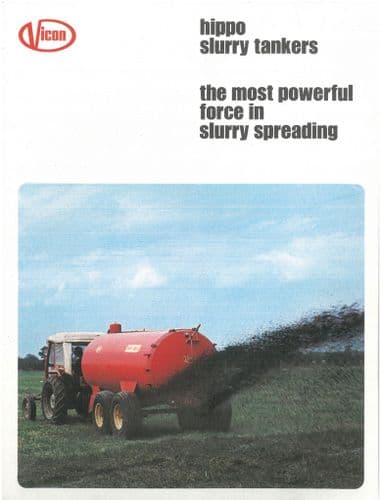 Vicon Hippo Slurry Tanker 450,800,1350 Brochure