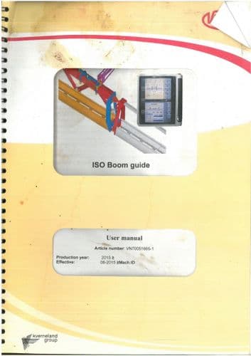 Vicon Sprayer ISO Boom Guide Operators Manual
