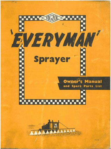 Vigzol Everyman Sprayer Operators & Parts Manual