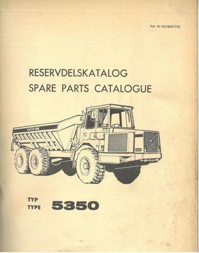Volvo Articulated Dump Truck 5350 5350B (6x6) Parts Manual