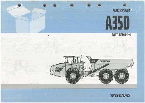 Volvo Articulated Dump Truck A35D Parts Manual